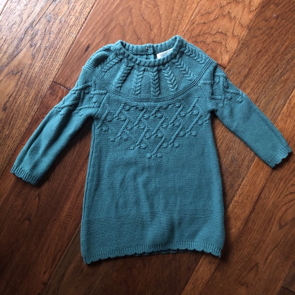Rachel Zoe Baby Knit Sweater Dress - Green - Size 18m - Holiday, Christmas - Picture 1 of 6